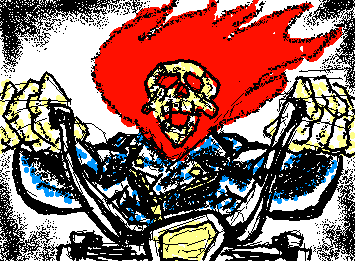 Motoqueiro Fantasma, porra