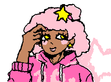 I didn't feel like doing a background. But anyways the 5th one of my black girl gyaru series :D We have the Amekaji gal. (I hope I'm doing these justice)