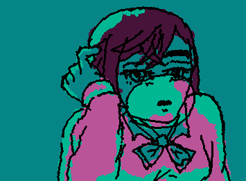 Momo Ayesa (most likely/defanitly spelt her last name wrong (-_-;)・・・)