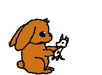 @st4r_m00n here is your chocolate bunny eating a wolf (I made the wolf a white chocolate) hope you like it :)