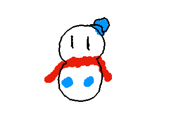 リクエストのオラフくんの雪だるま書いてみた〜😆