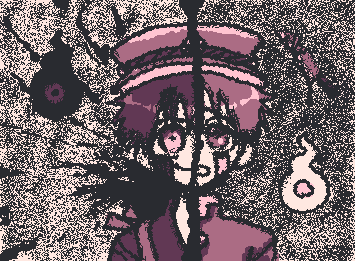 I did the half and half thing I kept seeing in fanart- I think I draw this style better on wigglypaint than on any other mixed art media I've tried so far