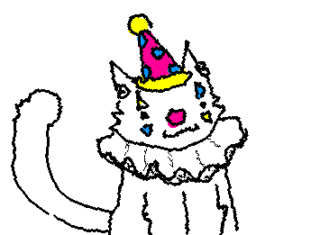 If there is one thing I love its cats dressed up like clowns :3