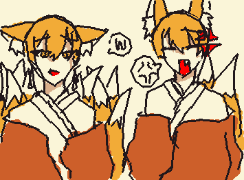 @RESIGERU かけました…色塗りが少し適当になってしまいましたが…バケハくゅのほくろかけなかった…😭😭