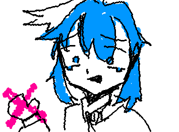 右手を骨折して入院してます…この絵は利き手じゃない左手で描いておりますけども、右手がバチクソ痛えです……!!