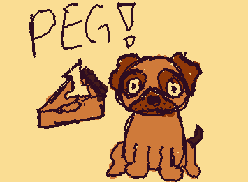 A pug eating cake. His name is Peg! @St4rPug