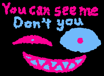 You can see me
Don't you
-The monster under your bed
(I'm in love with this pallet)