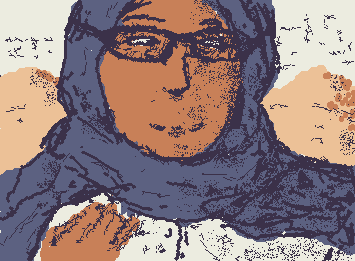 Desert woman🏜️ (I'm so proud of this drawing, I think it's my best one yet!! xD