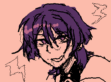 Scaramouche from the hit game Genshin Impact‼️ I drew this one a few months ago on my phone before I got my iPad