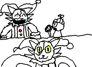 "Hey lil kiddo! Its me, the one and only Nf. Wanna see something cool?" [1/2. I need the whole canvas lol] ( @Just_a_art_kid)