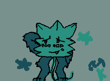 very poorly drawn minty doodle hes so cute i cant help it