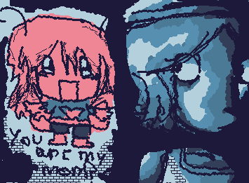 weird doodle 🥀 ts is from my ocs lore, jane is the adoptive mom of mari 😼