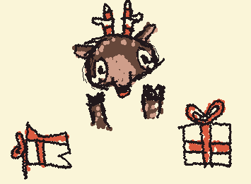 its hard to wrap gifts withs hooves 😔😔😔😔😔