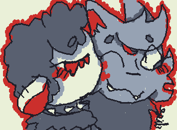 (oc x Canon) my new dandys world emo lamb oc(lamey) lamey gets sad when the Halloween toons start to stop socializing( she loves to hangs out with them)