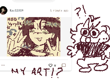Guys it happened… my art got stolen 🗿