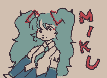 requwest by V1V1D_M1ll1P3D3 :3 first time drawing miku