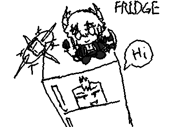 Fridge thing.
After posting that artwork, I went to sleep and felt completely better.