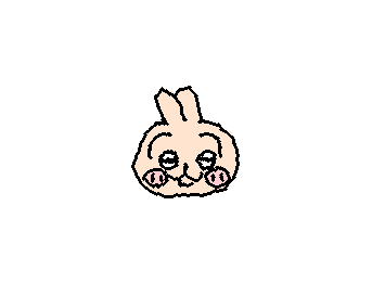 @HONEYs リクエストありがとう！LINEのうさぎの絵文字かいたよ！