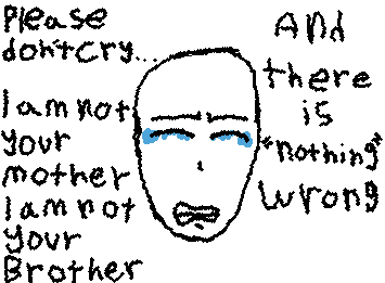 NOT A VENT!! It's another Alex G ref :) I changed the lyrics to make it more relatable to me, ik the face isn't that good... The one that erased accidentally wa