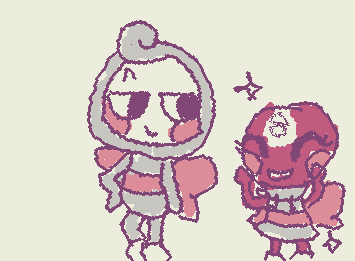 toodles is playing dress up with glisten!