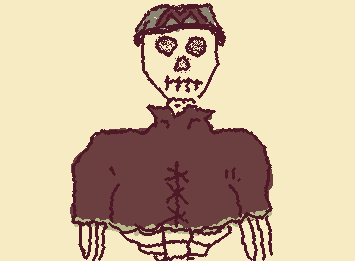 skeleton McDonald's worker (even the de*d have to pay the bills)