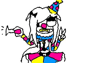 uh..my oc as a clown cuz they suc xx