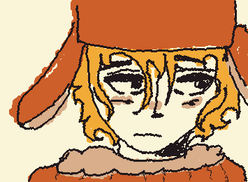 @Garn ’s oc Kyle! Im not very good at drawing animals so I Humanized him, I hope that’s okay with you!