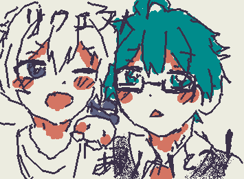 ama_pdmさんのリクエスト、おんおらを描きました!