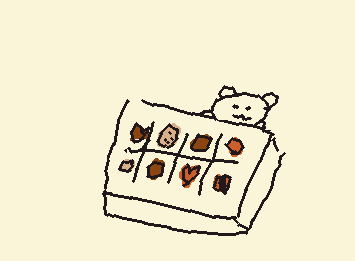 バレンタインが近づいているということでチョコを書いてみました！