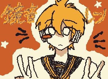 @midesu リクエストのレンくんです!描くのが難しくて苦戦しました💦