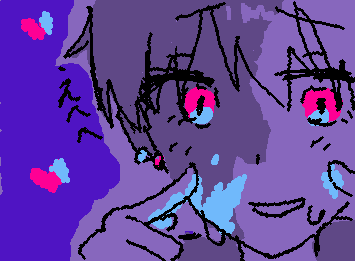 @YuRuki_ さんのocさん？を勝手に描いてすみません、