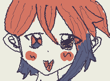 つむぎ…?みこと…?できたよん☆おまけ程度で描いただけよん☆(hiへ)