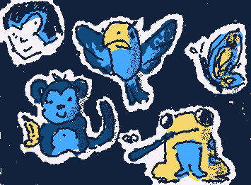 Random animal doodles and Magneto ig