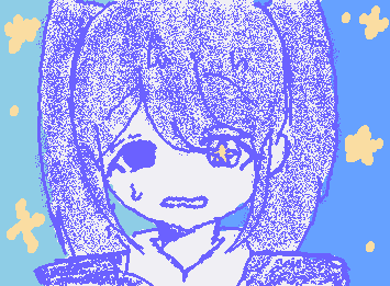 顔を半分隠してみてください