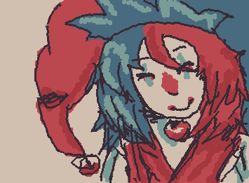 trapped with jester 👀 i need more games with weird jesters 😔