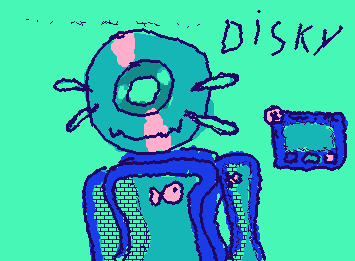 my frutiger aero oc disky! theyre a yandere :3