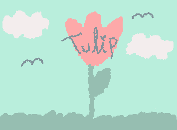 I asked my tutor what I should draw and he said a tulip🩷🌷
