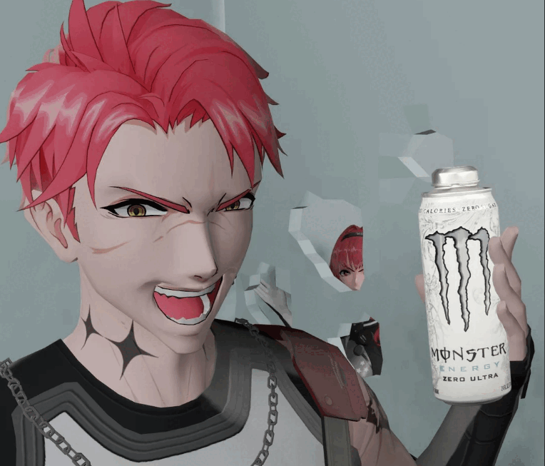 PGR FANS WHERE ARE YOU AT.
Also I made Noctis holding a can of monster in blender >:D