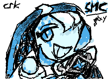 I drew SMC (shadow milk cookie) from CRK (cookierun:kingdom) 

I can't believe I did this drawing in wigglypaint!