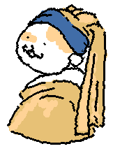 Pyrizhok the Cat in Pixel Style 
"Pyrizhok the Cat and Girl with a Pearl Earring"

My instagram:_schnaider_