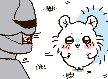 鎧さんとモモンガの絡みが可愛い❤️