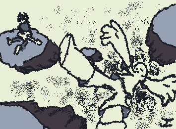 Falling but to where? Thinks the guitarist as someone falls by....