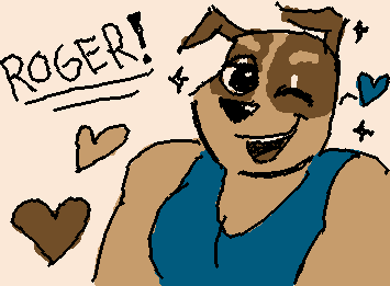 Strong janitor dog Roger from HAYOP KA!