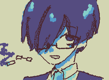 🚬(▭-▭)
ちょっとカッコイイ風に描いてみた