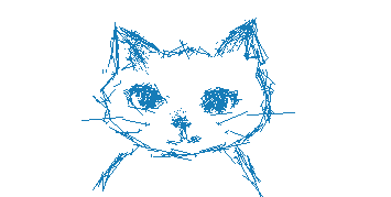 @Glitters asked for a blu cat :>, she ate too many blueberries