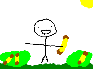 Billy is picking out bananas today!!
