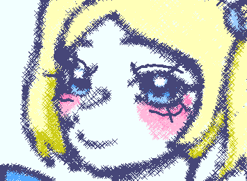 I drew Bubbles from The PowerPuff Girls!