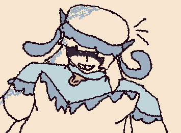 @kimmy I drew your phighting oc because it looked like jellyfish and I like jellyfish