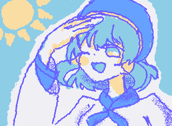 初wigglypaint
夏なかなか終わらねえ。今も暑いんだが