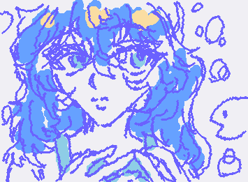 Water girl
She is shy.
10分で描いたぞい
